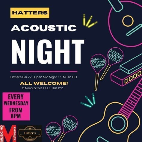 Acoustic Wonderland Open Mic at Hatters Cafe Bar, The Mad Hatter Cafe ...