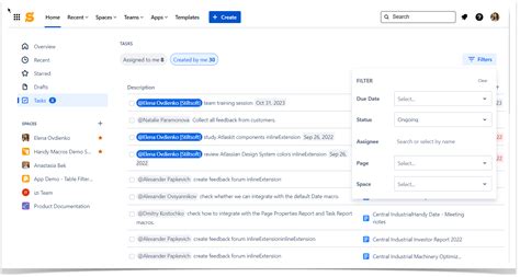 Confluence Task List 的图像结果