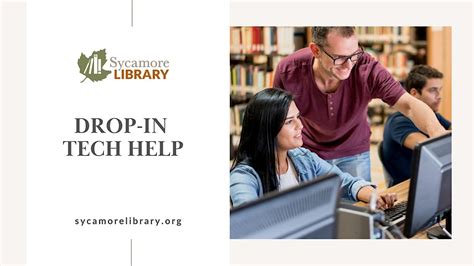Drop-In Computer Help, Sycamore Public Library, 3 August 2023 ...