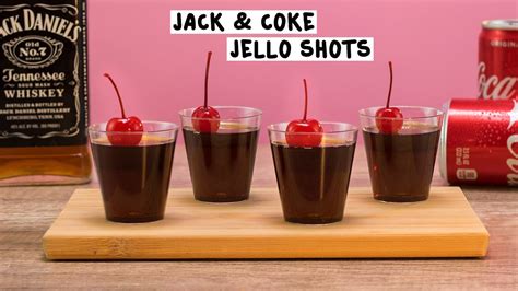 Jack & Coke Jello Shots - Tipsy Bartender