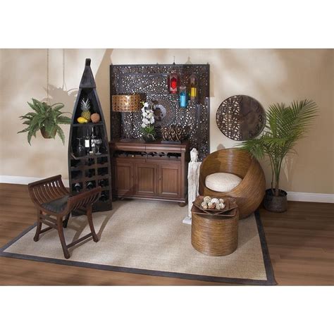 Buy 12-Bottle Brown Boat Standing Wine Rack with Foldable Tray Online ...