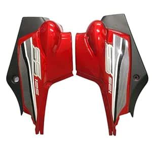Standway Bike Side Panel/Sidepanel Set Of 2 Red For Ymaha Gladiator SS ...