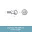 Ashby Silver Satin Curtain Rod, 48-84" | At Home