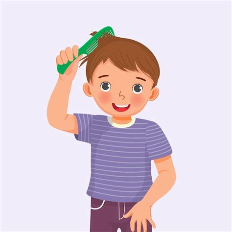 Kid Brush Hair Clip Art