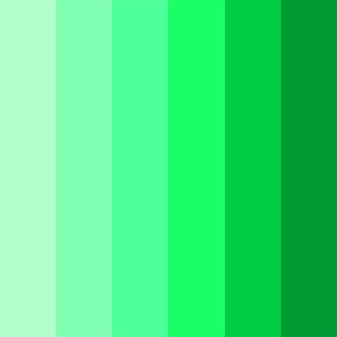 Bright Green Neon Color Palette - ColorDrop