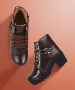 Myshtezia Lace-Up Ankle-Length Boots For Women Boots For Women - Buy ...