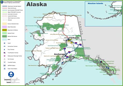 Road Map Of Alaska