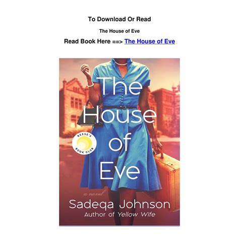 Pdf download The House of Eve BY Sadeqa Johnson.pdf | DocDroid