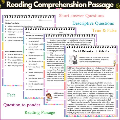Social Behavior of Rabbits | Reading Comprehension Passage and Questio ...