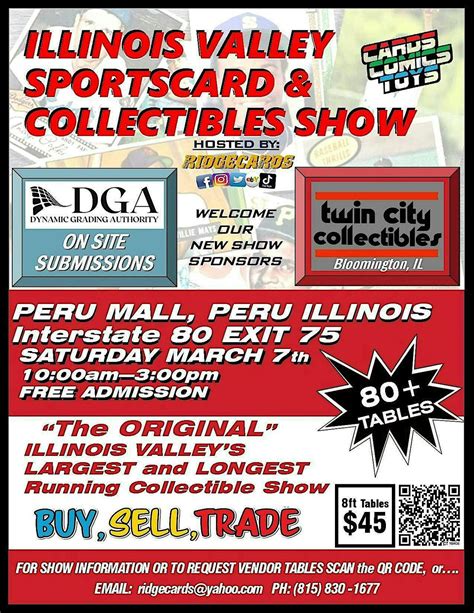 Illinois Valley Sportscard and Collectible Show, Peru Mall, 7 March ...