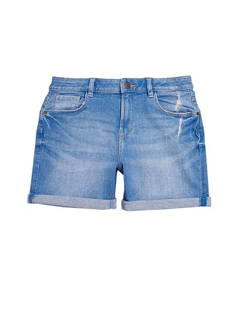 Buy Denim Roll-Up Shorts at Marks & Spencer