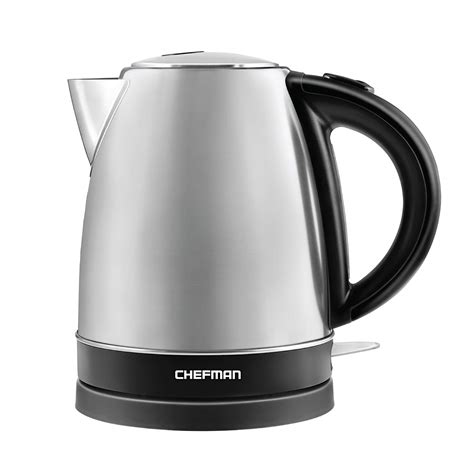 Chefman Stainless Steel Electric Kettle w/ 360° Swivel Base, Auto Shut ...