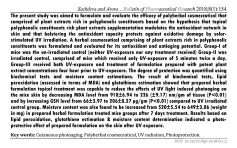 2018; Vol. 8, No. 1 | Bulletin of Pharmaceutical Research