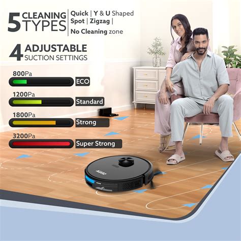 AGARO Alpha Robot Vacuum Cleaner: Brush, Dry & Wet Mop – Buy Online – Agaro