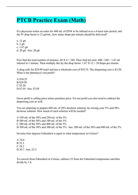 Image result for PTCB Math Tips