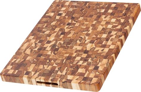 Amazon.com: Teakhaus Butcher Block Cutting Board - Large Wooden Cutting ...