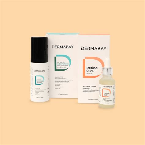 Buy Dermabay Retinol Serum With Face Moisturizer Combo