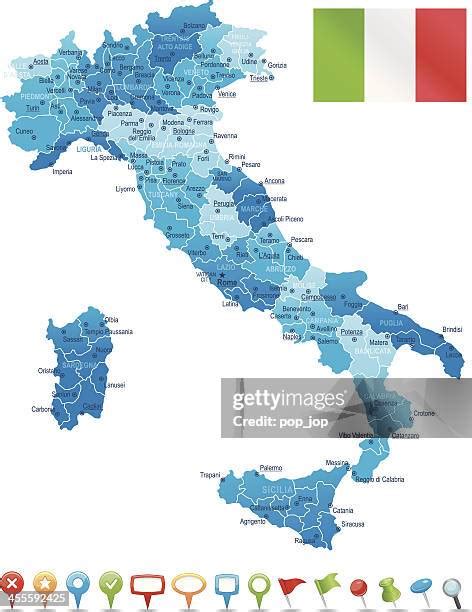 Detailed Map Italy 的图像结果
