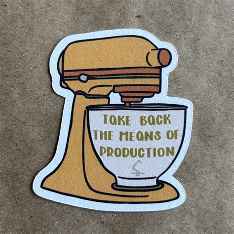 seize the means of production embroidery hoop sticker — AnneArchy