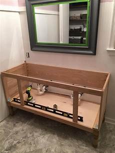 Make Bathroom Cabinet by How To Build A 60 Quot Diy Bathroom Vanity From Scratch Make Bathroom Cabinet
