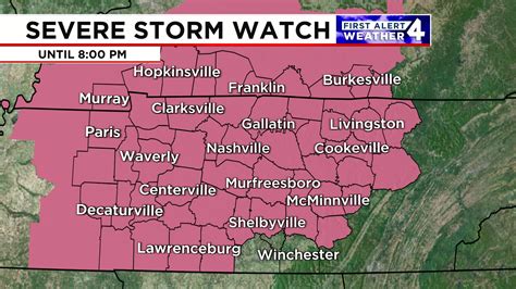 Melanie - A Severe Thunderstorm Watch is in effect for several counties ...