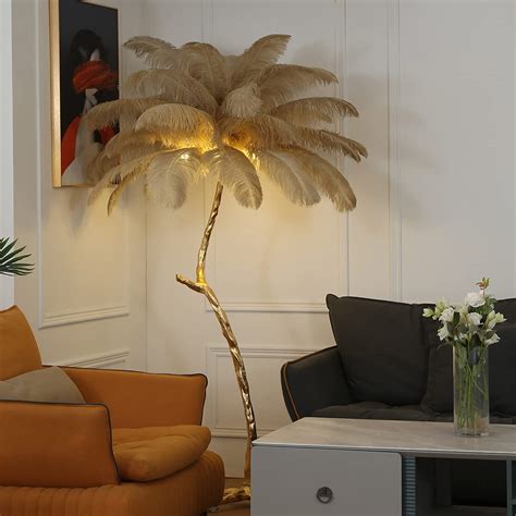 Ostrich Feather Floor Lamp - Luxury Feather Lamps By Luxura