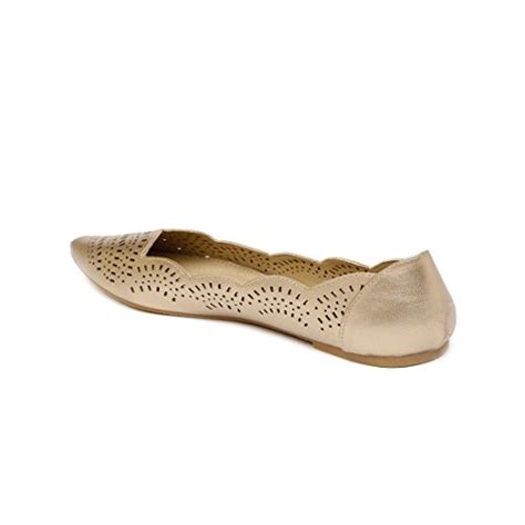 Buy Addons Metallic Laser Cut Ballerinas at Amazon.in