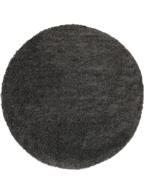 Rugvista Essential - Aris - Dark Grey, Round Ø 200 cm Rug - Rugvista