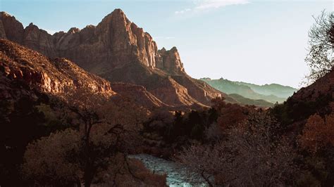 Download wallpaper 1920x1080 mountains, river, aerial view, landscape ...