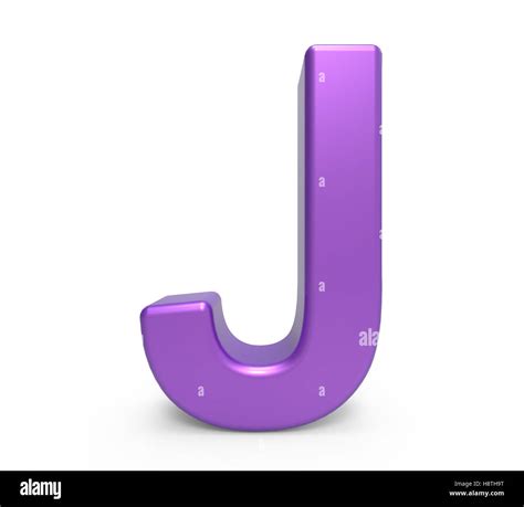 Purple Letter J