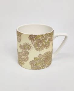 DANDY LINES PUJA medium Coffee - GOLD carpet Bone China Coffee Mug ...