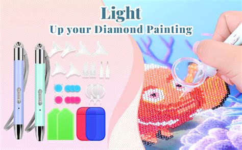 HASTHIP® 2pcs Diamond Painting Pen Light Up LED Diamond Painting Pen ...