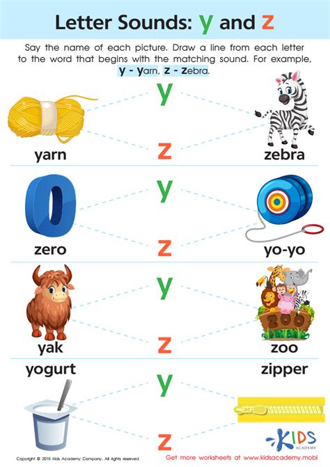 practicing letters y and z 1st grade kindergarten preschool reading ...