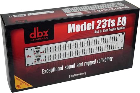 Buy DBX 231S Dual 31 Band Graphic Equalizer Pro Audio Rack Mount EQ ...