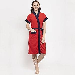 Buy Poorak bathrobes terry cotton free size bathrobe for women ...