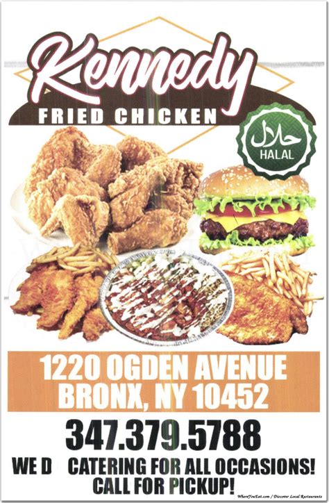 Kennedy Fried Chicken Restaurant in The Bronx / Menus & Photos