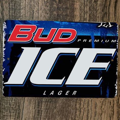 Bud Ice Beer 8x12 Metal Wall Bar Sign – Sign Junky