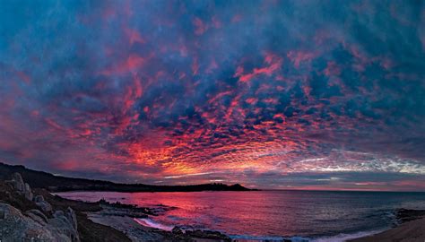 Sunset over California State Park Point Lobos, Monterey Bay USA [OC ...