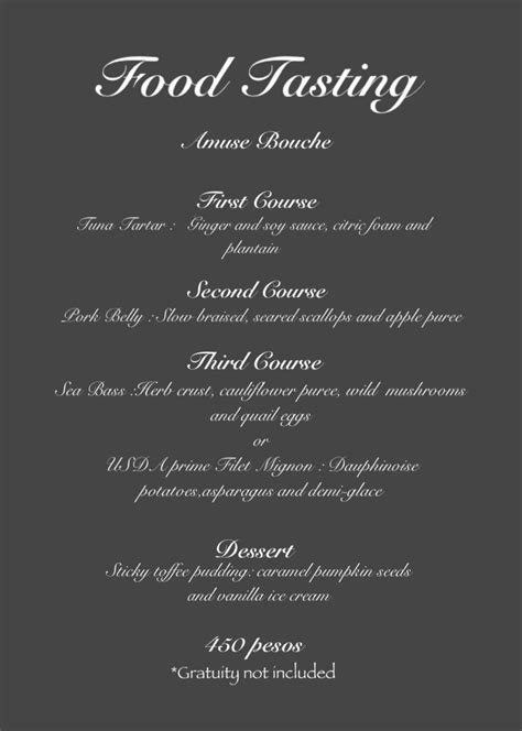 Image result for First Course Meal Examples