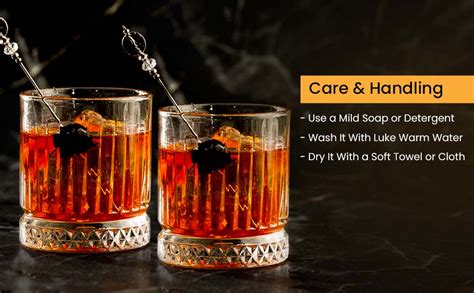 SAKI Trendy Whiskey Glasses Set of 4 | Stylish Design & Heavy Base ...