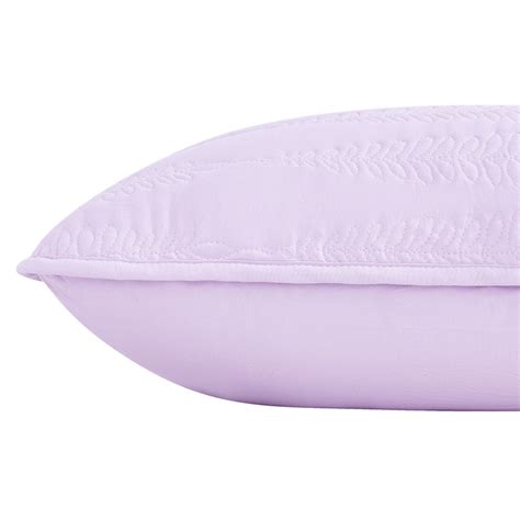 Providence 2-Pack Purple Embroidered Washed Microfiber Throw Pillows, 24"