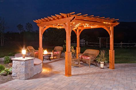 10' X 10' Elegant / Redwood Stain | Pergola, Wood pergola, Outdoor pergola