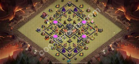 Best War Base TH9 with Link, Anti Air / Dragon 2026 - Town Hall Level 9 ...