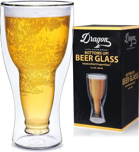 Dragon Glassware Beer Glass, Clear Double Wall Nepal | Ubuy