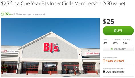BJ's Warehouse Inner Circle One-Year Membership: $25 w/ email delivery ...