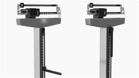Mechanical Patient Weighing Scale with Height Rod 3D model | 3D Molier ...