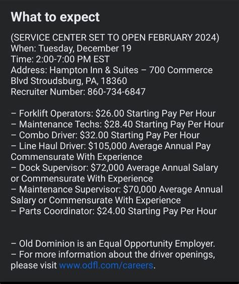 Old Dominion Job Fair : r/Truckers