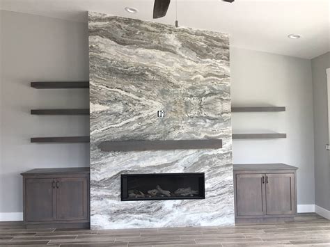 Granite Tiles Fireplace