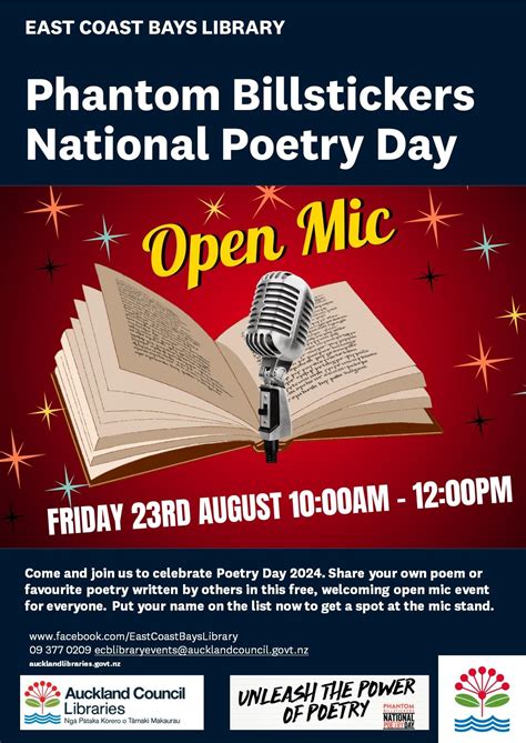 Phantom Billstickers National Poetry Day Open Mic, 8 Bute Road, Browns ...