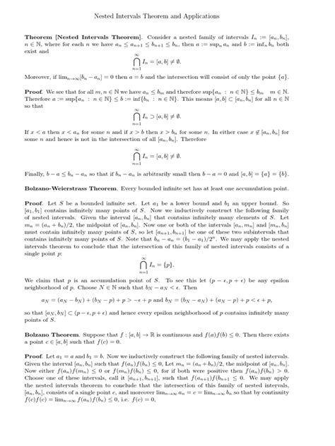 Image result for Nested Interval Theorem